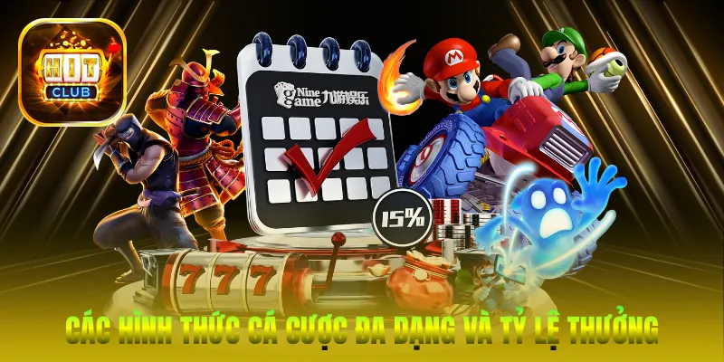 Các hình thức cá cược đa dạng và tỷ lệ thưởng vô cùng hấp dẫn