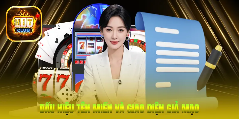 Dấu hiệu tên miền và giao diện giả mạo