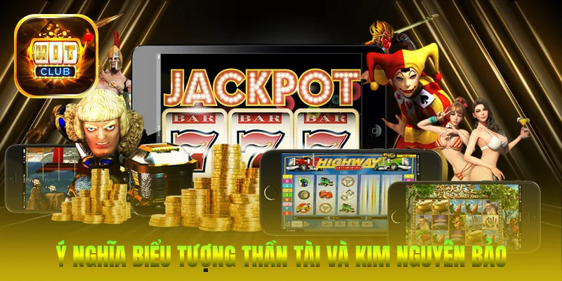 Ý nghĩa biểu tượng Thần Tài (Wild) và Kim Nguyên Bảo (Scatter)